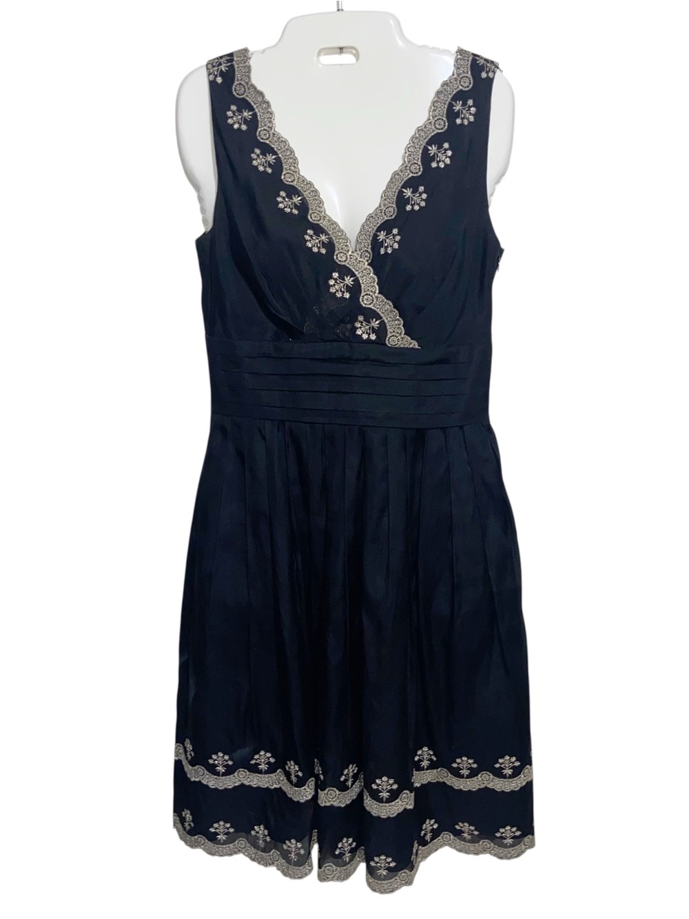 Ann Taylor Dress Womens 4 P  Silk Blend Fairy Whimsigoth Titanic Vintage Retro